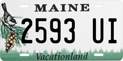ME license plate 2593UI