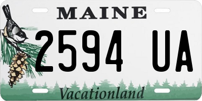 ME license plate 2594UA