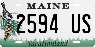 ME license plate 2594US