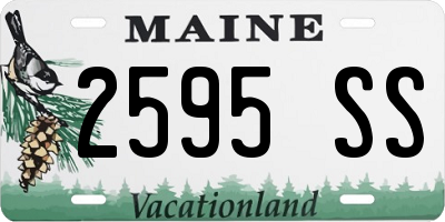 ME license plate 2595SS