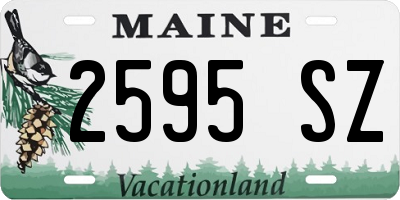 ME license plate 2595SZ