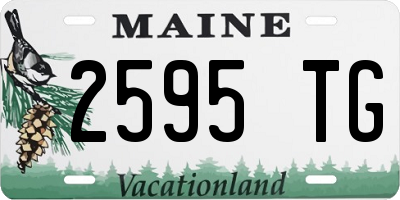 ME license plate 2595TG