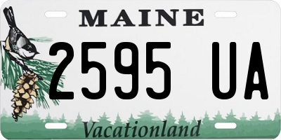 ME license plate 2595UA