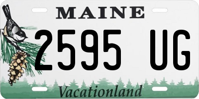 ME license plate 2595UG
