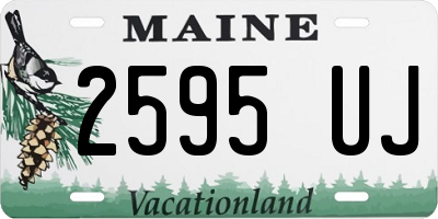 ME license plate 2595UJ