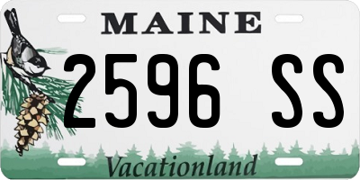 ME license plate 2596SS