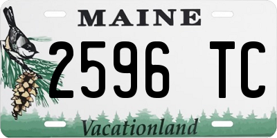 ME license plate 2596TC