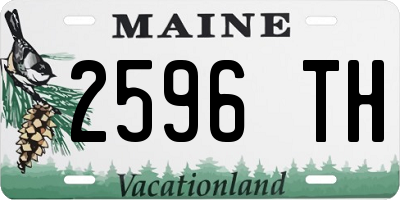 ME license plate 2596TH