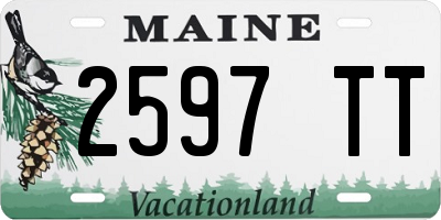ME license plate 2597TT