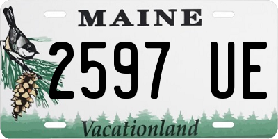 ME license plate 2597UE