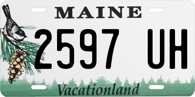 ME license plate 2597UH