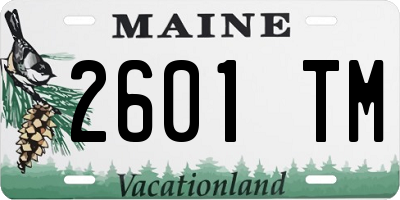 ME license plate 2601TM
