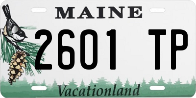 ME license plate 2601TP