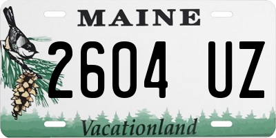 ME license plate 2604UZ