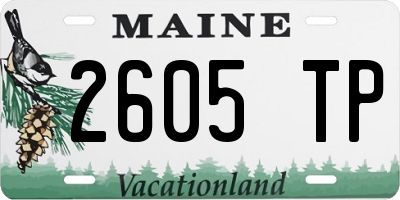ME license plate 2605TP