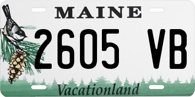 ME license plate 2605VB