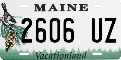 ME license plate 2606UZ