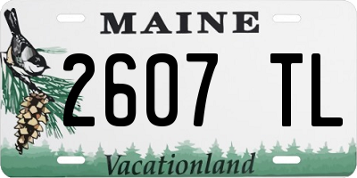 ME license plate 2607TL