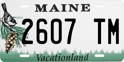 ME license plate 2607TM