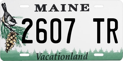 ME license plate 2607TR
