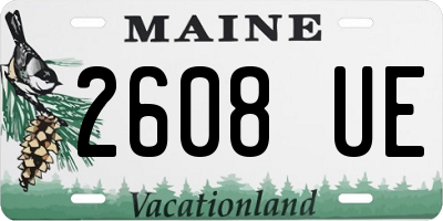 ME license plate 2608UE