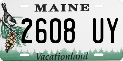 ME license plate 2608UY