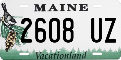 ME license plate 2608UZ