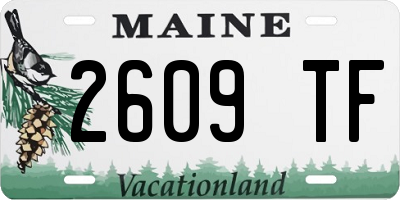 ME license plate 2609TF