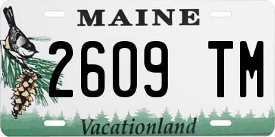 ME license plate 2609TM