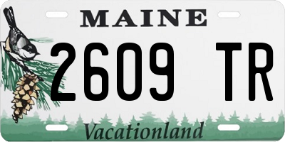 ME license plate 2609TR