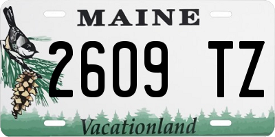 ME license plate 2609TZ