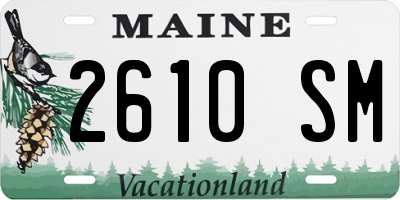 ME license plate 2610SM