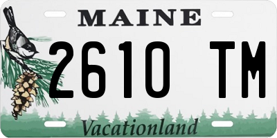 ME license plate 2610TM