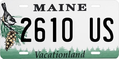 ME license plate 2610US