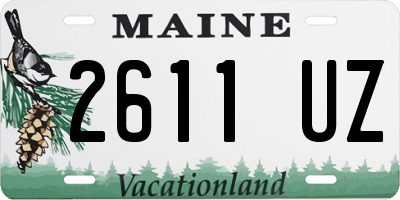 ME license plate 2611UZ