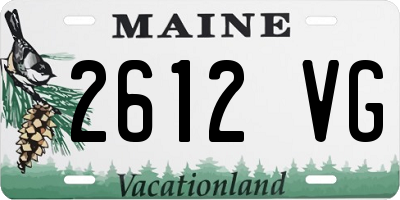 ME license plate 2612VG