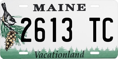 ME license plate 2613TC