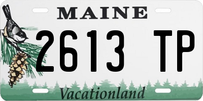 ME license plate 2613TP
