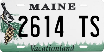 ME license plate 2614TS