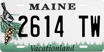 ME license plate 2614TW