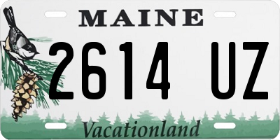 ME license plate 2614UZ