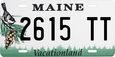 ME license plate 2615TT