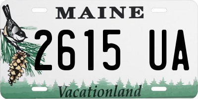 ME license plate 2615UA
