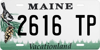 ME license plate 2616TP