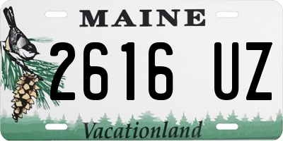 ME license plate 2616UZ