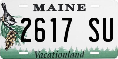ME license plate 2617SU