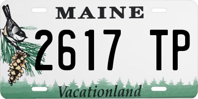 ME license plate 2617TP