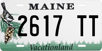 ME license plate 2617TT