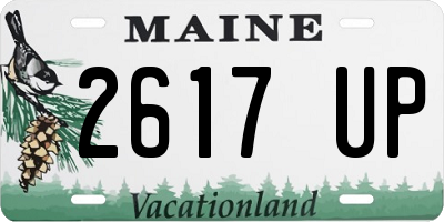 ME license plate 2617UP