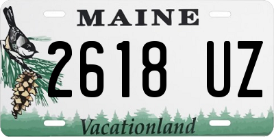 ME license plate 2618UZ